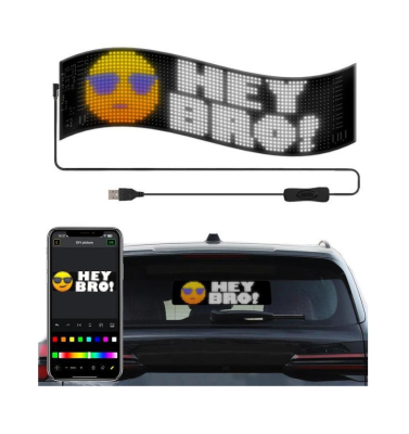 Matrix Cama Yapışan Telefon Kontrollü Led Ekran Panel 16x64cm - 1