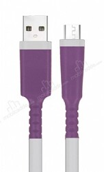 Micro USB Mor Kablo Koruyucu - Eiroo