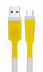 Micro USB Sarı Kablo Koruyucu - Eiroo