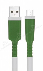Micro USB Yeşil Kablo Koruyucu - Eiroo