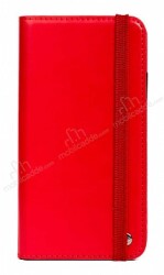 Multi Samsung Galaxy A32 4G Cüzdanlı Yan Kapaklı Kırmızı Deri Kılıf - Zore