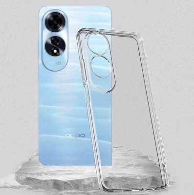Oppo A60 Ultra İnce Şeffaf Silikon Kılıf - 2