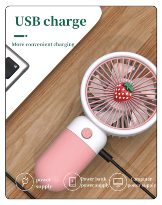 Pembe Mini El Fanı Vantilatör - 2