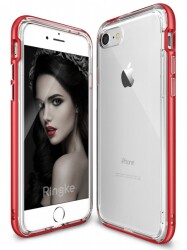 Ringke Frame iPhone 7 / 8 Ultra Koruma Kırmızı Kılıf - Ringke