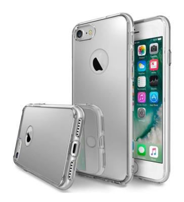 Ringke Fusion Mirror iPhone 7 / 8 Ultra Koruma Silver Kılıf - Ringke