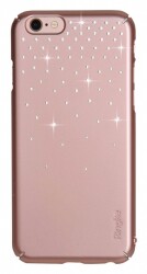 Ringke Noble Slim iPhone 6 / 6S Taşlı Rose Gold Rubber Kılıf - Ringke