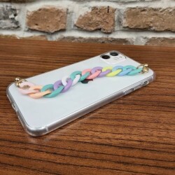 Samsung Galaxy J6 Plus Renkli Zincirli Kılıf - 4