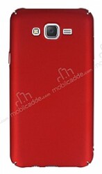 Samsung Galaxy J7 / Galaxy J7 Core Tam Kenar Koruma Kırmızı Rubber Kılıf - Eiroo