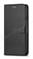 Samsung Galaxy Note 10 Cüzdanlı Kapaklı Siyah Deri Kılıf - Eiroo