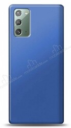 Samsung Galaxy Note 20 Lacivert Mat Silikon Kılıf - Eiroo