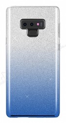 Samsung Galaxy Note 9 Simli Mavi Silikon Kılıf - Eiroo