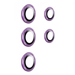 Samsung Galaxy S24 Ultra Metal Mor Kamera Lens Koruyucu - Eiroo