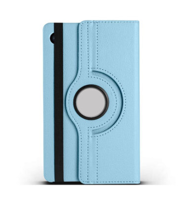 Samsung Galaxy Tab A9 Plus 360 Derece Döner Standlı Siyah Deri Kılıf - 2