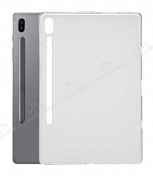 Samsung Galaxy Tab S6 T860 Kalemlikli Tablet Şeffaf Silikon Kılıf - Eiroo