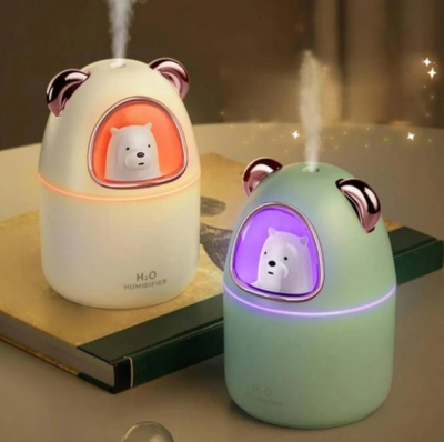 Sevimli Ayı Hava Nemlendirici Buhar Makinesi 350 ML Led Işıklı - 2