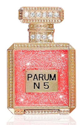 Simli Parfüm Şişesi Telefon Tutucu Stand - 6