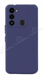 Tecno Spark 8C Kamera Korumalı Lacivert Silikon Kılıf - Eiroo