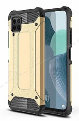 Tough Power Huawei P40 Lite Ultra Koruma Gold Kılıf - Eiroo