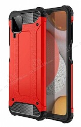 Tough Power Samsung Galaxy M12 Ultra Koruma Kırmızı Kılıf - Eiroo