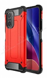 Tough Power Xiaomi Poco F3 Ultra Koruma Kırmızı Kılıf - Eiroo