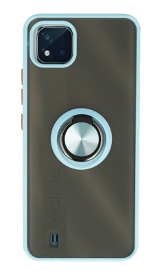 Union Ring Realme C11 2021 Kamera Korumalı Mavi Kılıf - 1