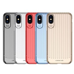 Usams Trunk Series iPhone X / XS Kırmızı Rubber Kılıf - 9