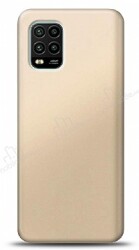 Xiaomi Mi 10 Lite Gold Mat Silikon Kılıf - Eiroo