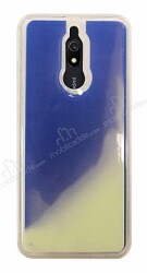Xiaomi Redmi 8A Neon Kumlu Mavi Silikon Kılıf - Eiroo