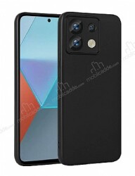 Xiaomi Redmi Note 13 Pro 5G Kamera Korumalı Mat Siyah Silikon Kılıf - Eiroo