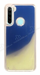 Xiaomi Redmi Note 8 Neon Kumlu Mavi Silikon Kılıf - Eiroo
