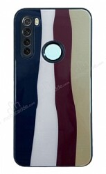 Xiaomi Redmi Note 8 Rainbow Glass Gri Rubber Kılıf - Eiroo