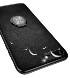 Xundd Vette Series iPhone X / XS Silikon Kenarlı Gold Deri Kılıf - 2