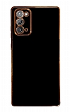 Eiroo Borderline Samsung Galaxy Note 20 Kamera Korumal Siyah Silikon Klf