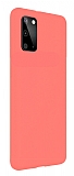 Eiroo Lansman Samsung Galaxy Note 20 Turuncu Silikon Klf